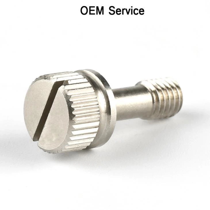 Steel Slotted Knurled Thumb Screw